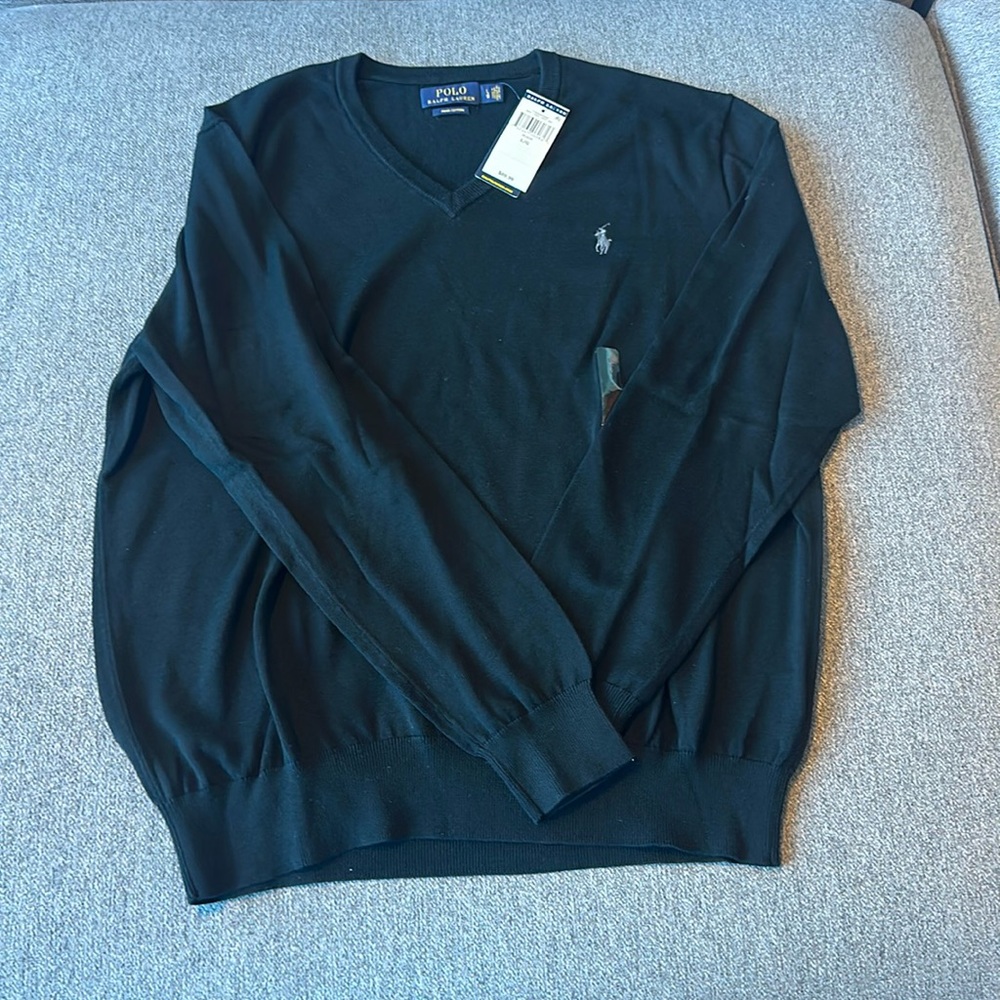 Men’s Polo V-Neck Sweater - NWT